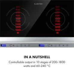 Cucinata Induktionskochfeld 3100W 10 Leistungsstufen 200-1300W -Küchenmaschinen Verkäufe 10034503 yy 0004 logo Klarstein Cucinata Induktionskochfeld 3100 W