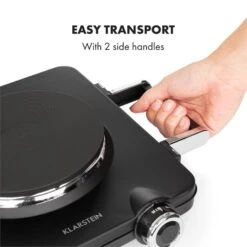 Cookorama Doppelkochplatte 1900-2250 W 150/180 Mm Ø 5 Stufen Schwarz -Küchenmaschinen Verkäufe 10034573 yy 0006 logo Klarstein Cookorama Doppelkochplatte schwarz
