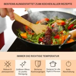 EasyCook Keramikkochfeld 6100W Drehregler Schwarz -Küchenmaschinen Verkäufe 10034604 de 0005 usp