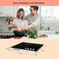 EasyCook Keramikkochfeld 6100W Drehregler Schwarz -Küchenmaschinen Verkäufe 10034604 de 0006 usp