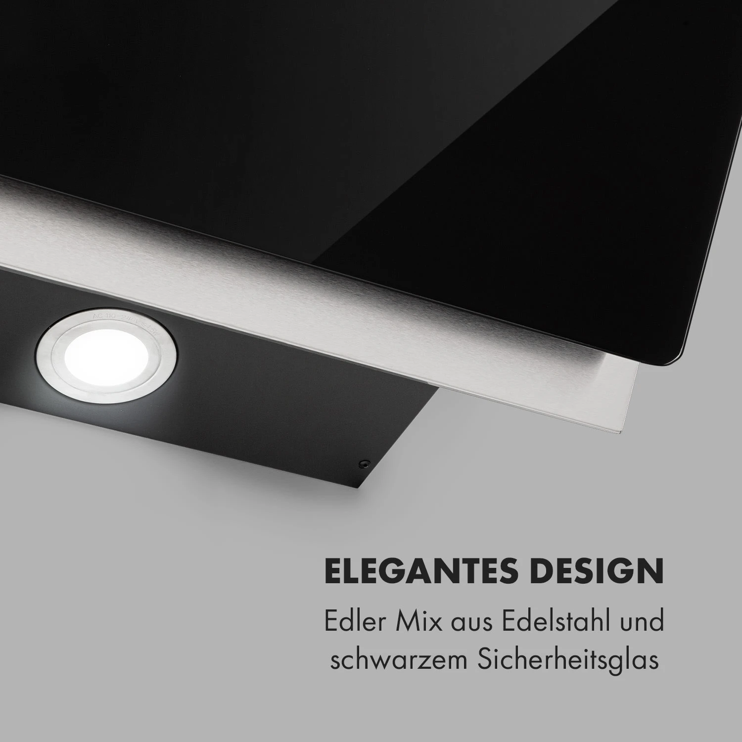 Alessia Dunstabzugshaube Kopffreihaube 350 M³/h Push Control Schwarz 5 Alessia Dunstabzugshaube Kopffreihaube 350 M³/h Push Control Schwarz – Bild 3