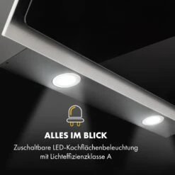 Alessia Dunstabzugshaube Kopffreihaube 350 M³/h Push Control Schwarz 18 Alessia Dunstabzugshaube Kopffreihaube 350 M³/h Push Control Schwarz -Küchenmaschinen Verkäufe 10034717 de 0007 logo