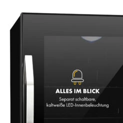 Beersafe M Onyx Kühlschrank 33 Liter 2 Böden Panoramaglastür -Küchenmaschinen Verkäufe 10034847 de 0006 logo