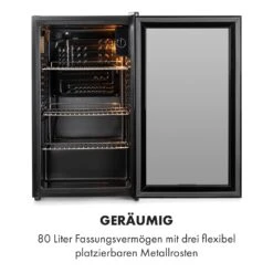 Beersafe XXL Onyx Kühlschrank 80 Liter 3 Böden Panoramaglastür -Küchenmaschinen Verkäufe 10034848 de 0004 logo