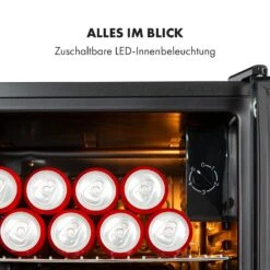 Beersafe XXL Onyx Kühlschrank 80 Liter 3 Böden Panoramaglastür -Küchenmaschinen Verkäufe 10034848 de 0006 logo