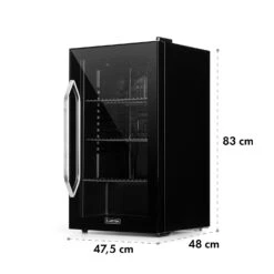 Beersafe XXL Onyx Kühlschrank 80 Liter 3 Böden Panoramaglastür -Küchenmaschinen Verkäufe 10034848 yy 0009 logo