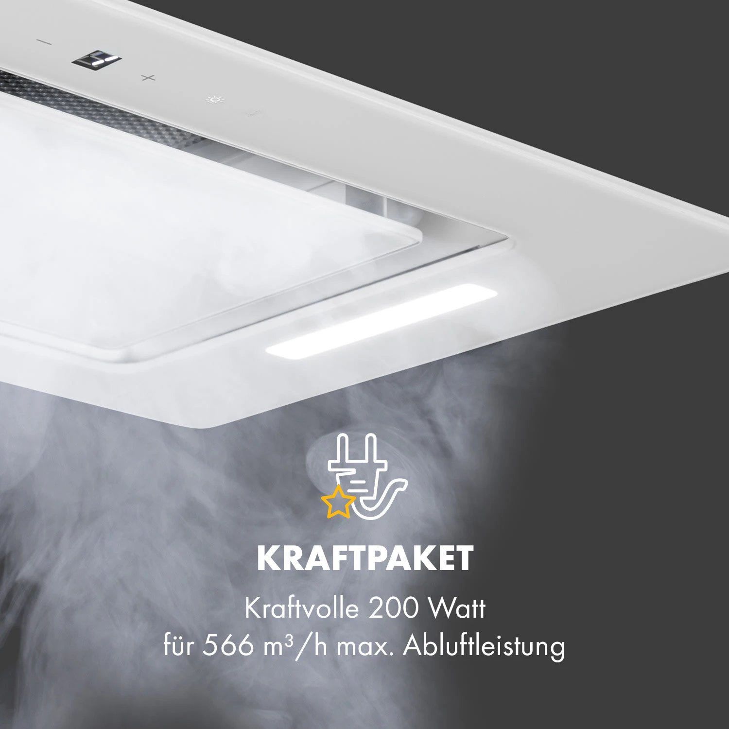 Hektor Eco Dunstabzugshaube Lüfterbaustein 52 Cm 566 M³/h Touch Glas 5 Hektor Eco Dunstabzugshaube Lüfterbaustein 52 Cm 566 M³/h Touch Glas – Bild 3