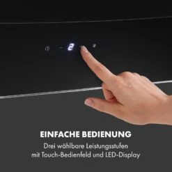 Antonia Dunstabzugshaube Kopffrei 60cm 350m³/h Touch-Bedienfeld Glas -Küchenmaschinen Verkäufe 10034866 de 0006 logo