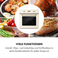 Elizabeth Einbaubackofen Retro 2200W 70L 50 - 250 °C Timer Display -Küchenmaschinen Verkäufe 10034881 de 0004 logo