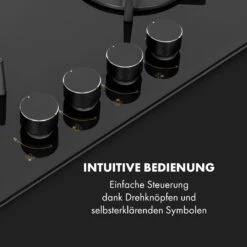 Goldflame 4 Gaskochfeld 4-flammig Messing-Brenner Glaskeramik Schwarz -Küchenmaschinen Verkäufe 10034972 de 0004 logo