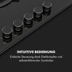 Goldflame 5 Gaskochfeld 5-flammig Messing-Brenner Glaskeramik Schwarz -Küchenmaschinen Verkäufe 10034973 de 0004 logo