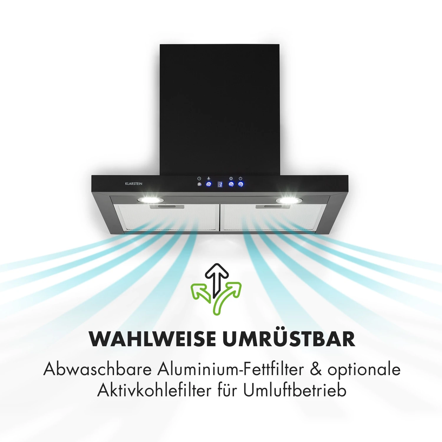 Limelight Dunstabzugshaube 60cm Wandhaube 600m³/h Schwarz 7 Limelight Dunstabzugshaube 60cm Wandhaube 600m³/h Schwarz – Bild 5