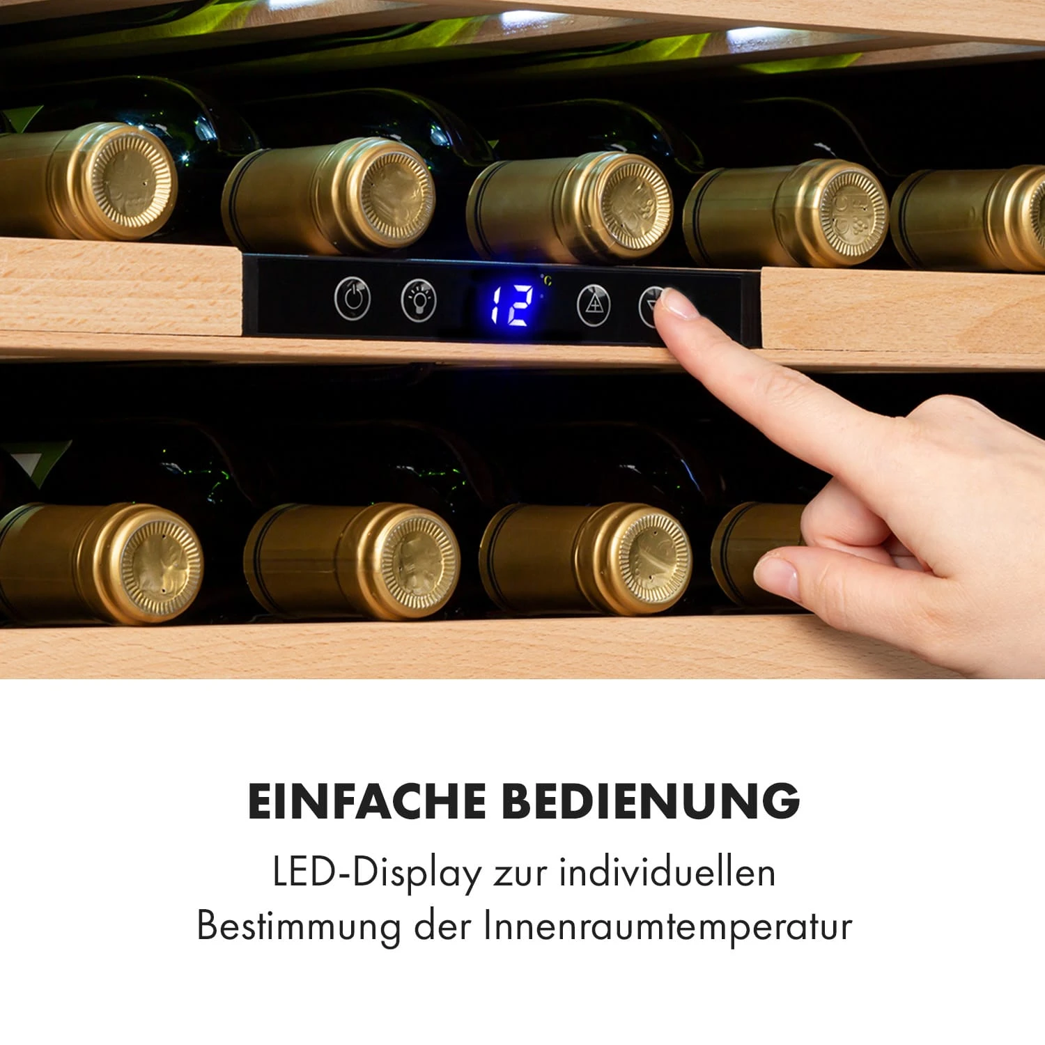 Vinsider 24 Built-In Uno Einbau-Weinkühlschrank 24 Flaschen 57 Liter 6 Vinsider 24 Built-In Uno Einbau-Weinkühlschrank 24 Flaschen 57 Liter – Bild 4