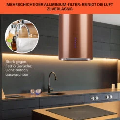 Beretta Inselabzugshaube Ø35cm Ab-/Umluft 650m³/h LED Aktivkohlefilter -Küchenmaschinen Verkäufe 10035166 de 0006 usp