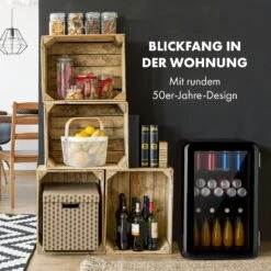 PopLife Getränkekühler Kühlschrank 70 Liter 0-10 °C Retro-Design LED -Küchenmaschinen Verkäufe 10035178 de 0002 logo