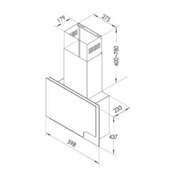 Amelia Dunstabzugshaube 123W 60x47x23,5cm LED-Licht Touch Glas -Küchenmaschinen Verkäufe 10035282 yy 0007 logo Klarstein Amelia 60 Dunstabzugshaube weiss