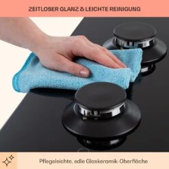 Illuminosa 5 Gaskochfeld 5-flammig Sabaf-Brenner Glaskeramik -Küchenmaschinen Verkäufe 10035465 de 0007 usp