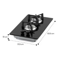 Trifecta Domino Gaskochfeld 2-flammig Triangle-Brenner Glaskeramik 19 Trifecta Domino Gaskochfeld 2-flammig Triangle-Brenner Glaskeramik -Küchenmaschinen Verkäufe 10035468 yy 0011 dimensions