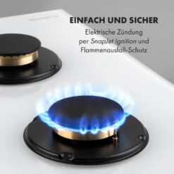 Goldflame 4 Gaskochfeld 4-flammig Messing-Brenner Glaskeramik -Küchenmaschinen Verkäufe 10035499 de 0005 logo