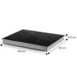 Virtuosa 4 Prime Einbaukochfeld 4 Zonen 6500W Glaskeramik Edelstahlrahmen 19 Virtuosa 4 Prime Einbaukochfeld 4 Zonen 6500W Glaskeramik Edelstahlrahmen -Küchenmaschinen Verkäufe 10035551 yy 0011 dimensions