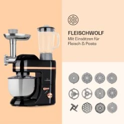 Lucia Elegance Küchenmaschine Mixer Fleischwolf 2000W BPA-frei -Küchenmaschinen Verkäufe 10035639 de 0005 logo