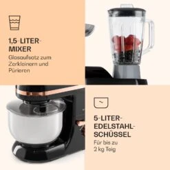 Lucia Elegance Küchenmaschine Mixer Fleischwolf 2000W BPA-frei -Küchenmaschinen Verkäufe 10035639 de 0006 logo