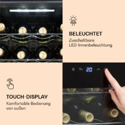 Ultimo 16 Uno Weinkühlschrank 42l Touch-Bedienfeld 16 Flaschen 5-18°C -Küchenmaschinen Verkäufe 10035777 de 0005 logo