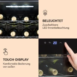 Ultimo 20 Uno Weinkühlschrank 53l Touch-Bedienfeld 131W 5-18°C 15 Ultimo 20 Uno Weinkühlschrank 53l Touch-Bedienfeld 131W 5-18°C -Küchenmaschinen Verkäufe 10035778 de 0005 logo