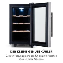 Reserva 8 Uno Weinkühlschrank 23 Ltr 8 Fl 11-18 °C 26 DB Edelstahl -Küchenmaschinen Verkäufe 10035864 de 0003 logo