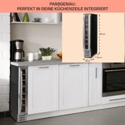 Vinovilla 7 Built-in Uno Einbau-Weinkühlschrank Glas Edelstahl -Küchenmaschinen Verkäufe 10036179 DE 0006 usp