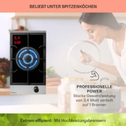Alchemist Gaskochfeld 1 Wokbrenner Glaskeramik -Küchenmaschinen Verkäufe 10036335 de 0003 usp