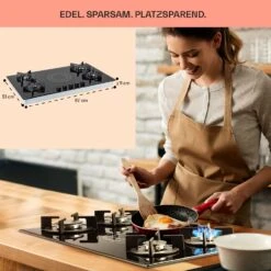 MultiChef 5 Kombi-Gaskochfeld Gas/Glaskeramik 5 Zonen -Küchenmaschinen Verkäufe 10036338 de 0006 usp