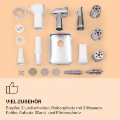 Mighty Mince Elektrischer Fleischwolf 500 - 1361 Watt 3 Lochscheiben -Küchenmaschinen Verkäufe 10036478 de 0007 logo