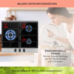 Alchemist 3 Gaskochfeld 3-flammig Aluminium-Brenner Glaskeramik 13 Alchemist 3 Gaskochfeld 3-flammig Aluminium-Brenner Glaskeramik -Küchenmaschinen Verkäufe 10037804 de 0003 usp