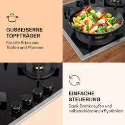 Goldflame Domino 4 Prime Gaskochfeld 4-flammig Messing-Brenner Glaskeramik -Küchenmaschinen Verkäufe 10037807 de 0003 logo