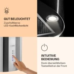 Barella Dunstabzugshaube 35,5 X 93,5 X 43 Cm Umluft 557 M³/h LED Aktivkohlefilter -Küchenmaschinen Verkäufe 10037864 de 0003 logo