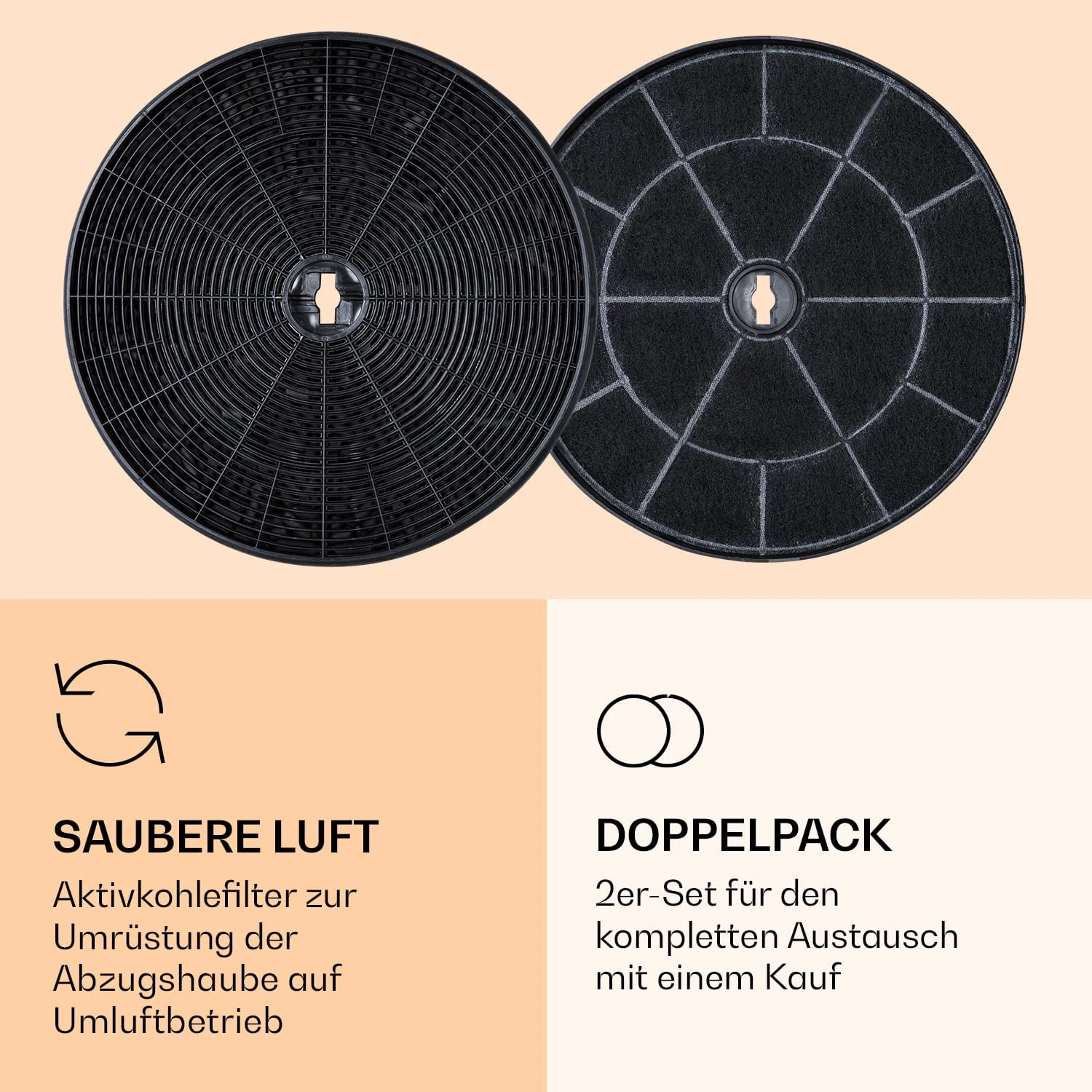 Americana Purista Aktivkohlefilter 2er-Set Zubehör Ersatz 18 X 2 Cm (ØxH) 5 Americana Purista Aktivkohlefilter 2er-Set Zubehör Ersatz 18 X 2 Cm (ØxH) – Bild 3