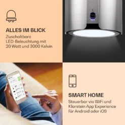 Skyfall Smart Inselabzugshaube Ø45cm Umluft 402m³/h LED -Küchenmaschinen Verkäufe 10037973 de 0003 logo