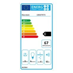 Skyfall Smart Inselabzugshaube Ø45cm Umluft 402m³/h LED -Küchenmaschinen Verkäufe 10037973 energy label