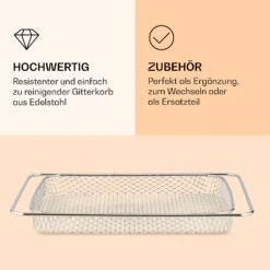 AeroVital Jumbo Heißluftfritteuse Gitterkorb Edelstahl 8 AeroVital Jumbo Heißluftfritteuse Gitterkorb Edelstahl -Küchenmaschinen Verkäufe 10038341 de 0003 logo