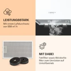 Monumenta Wandabzugshaube Aluminium 559m³/h LED EEK B -Küchenmaschinen Verkäufe 10039395 de 0003 logo