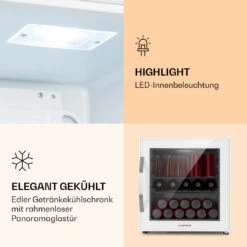 Beersafe L Quartz Kühlschrank 47 Liter 2 Böden Panoramaglastür Weiß 12 Beersafe L Quartz Kühlschrank 47 Liter 2 Böden Panoramaglastür Weiß -Küchenmaschinen Verkäufe 10039426 de 0004 logo