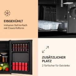 Obsidian Kühlschrank 72 Liter Eisfach Schwarz -Küchenmaschinen Verkäufe 10039911 de 0003 logo