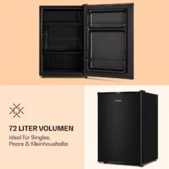Obsidian Kühlschrank 72 Liter Eisfach Schwarz -Küchenmaschinen Verkäufe 10039911 de 0004 logo
