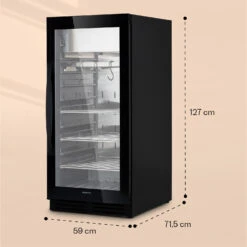 Steakhouse Pro 233 Onyx Fleischreifeschrank 1 Zone 233 L 1-25°C Touch Panorama -Küchenmaschinen Verkäufe 10039936 yy 0008 dimensions