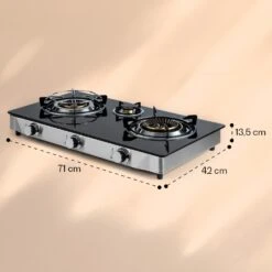 Barzona 3 Campingkocher 3 Brenner 3,4 / 0,75 / 4,3 KW Glas Edelstahl 19 Barzona 3 Campingkocher 3 Brenner 3,4 / 0,75 / 4,3 KW Glas Edelstahl -Küchenmaschinen Verkäufe 10040046 yy 0011 dimensions