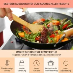 Ramsey Doppel-Kochfeld 2400W 11 Leistungsstufen Glaskeramik 15 Ramsey Doppel-Kochfeld 2400W 11 Leistungsstufen Glaskeramik -Küchenmaschinen Verkäufe 10040071 de 0005 usp