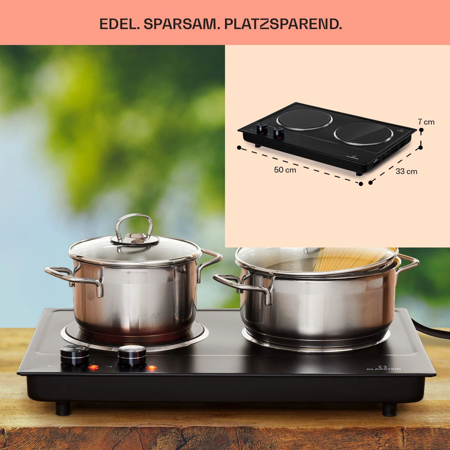 Ramsey Doppel-Kochfeld 2400W 11 Leistungsstufen Glaskeramik 8 Ramsey Doppel-Kochfeld 2400W 11 Leistungsstufen Glaskeramik – Bild 6