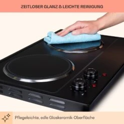 Ramsey Doppel-Kochfeld 2400W 11 Leistungsstufen Glaskeramik 18 Ramsey Doppel-Kochfeld 2400W 11 Leistungsstufen Glaskeramik -Küchenmaschinen Verkäufe 10040071 de 0008 usp