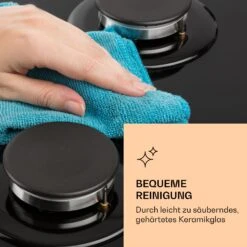 Ignito Chef Edition 5 Zonen Gaskochfeld 5-flammig Sabaf-Brenner Glaskeramik -Küchenmaschinen Verkäufe 10040146 de 0006 logo